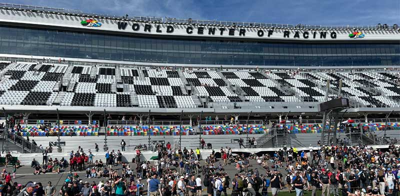 Rolex 24 View from the infield of Daytona International Speedway Rolex 24 weekend