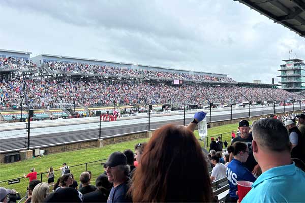 View from inside Indianapolis Motor Speedway