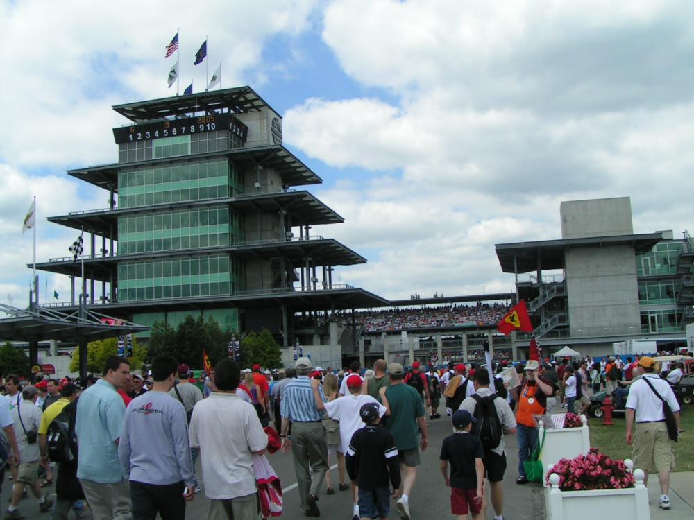 The pagoda at the Indianapolis 500