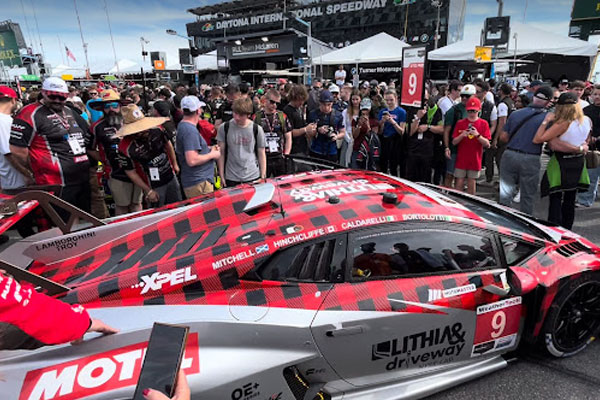 Garage pass during Rolex 24 race package