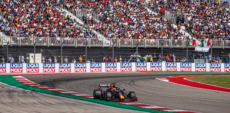 Fans at Circuit of Americas US Grand Prix Formula 1 race