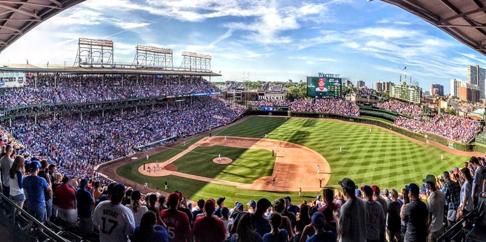 Cubs Travel Packages View of Wrigley Field on a Chicago Cubs Travel Package