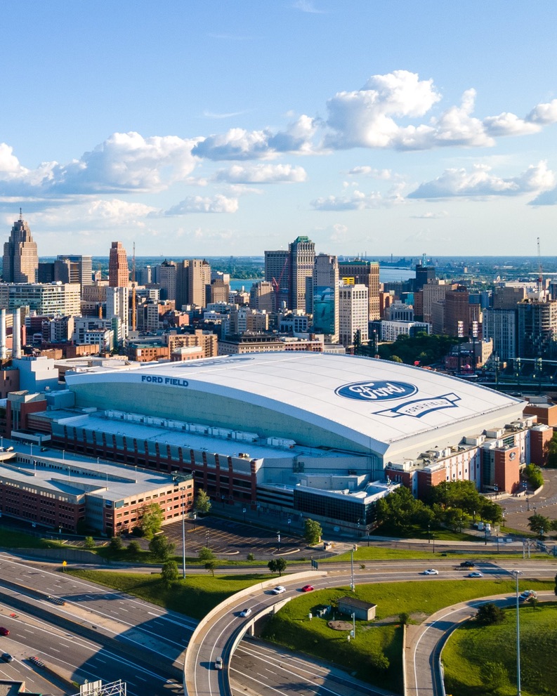 Ford Field home of the Detroit Lions