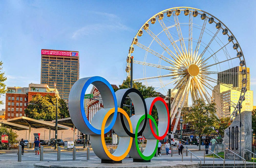 Atlanta-Downtown-Skyview-Olympic-Rings