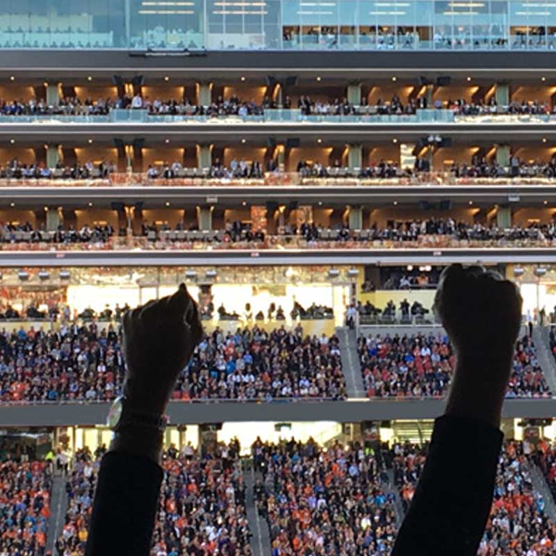 Super Bowl Fan photo at the Super Bowl