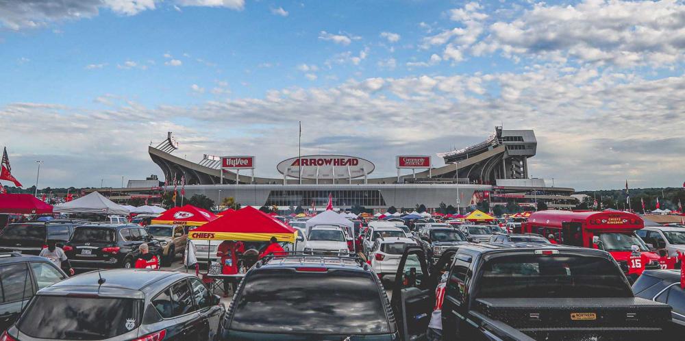 Arrowhead Stadium home of the Kansas City Chiefs