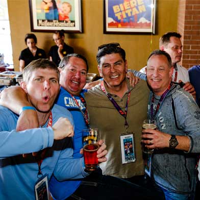 Super Bowl Sports Traveler Super Bowl fans at VIP pregame party