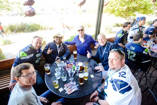 Fans attending VIP Super Bowl Pre Game Hospitality