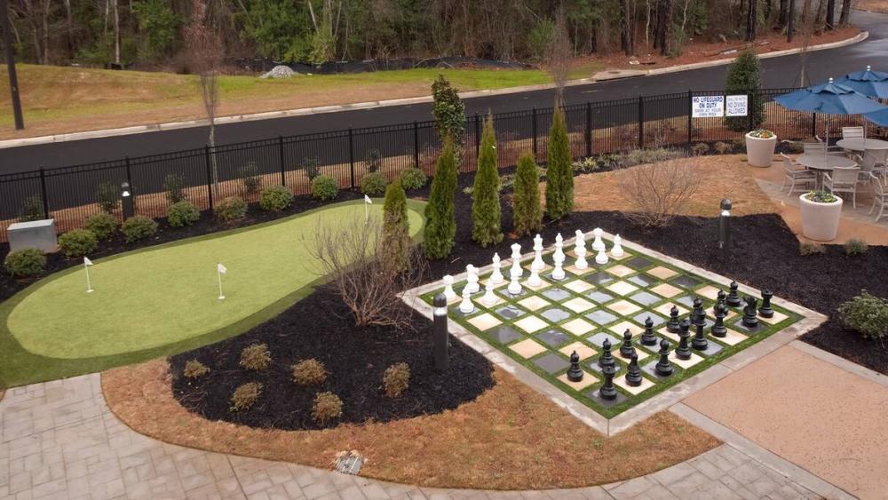 Outdoor area guests can enjoy while at the Augusta Womens AM