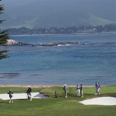 Golf Pebble Beach Pebble Beach 18th hole