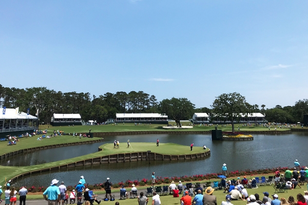 The famous Island hole at The Players golf tournament