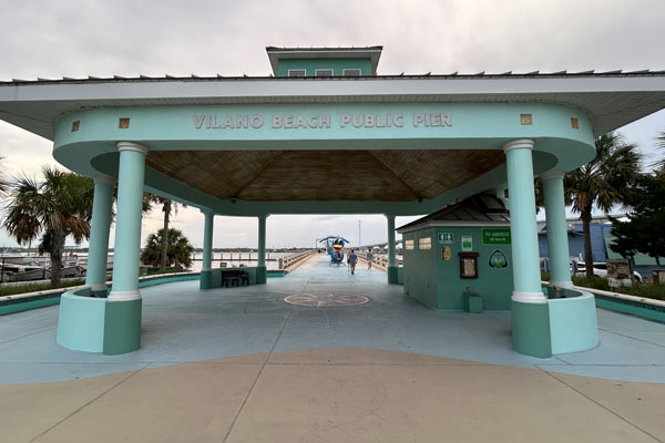 Entrance to the St Augustine, Florida beach