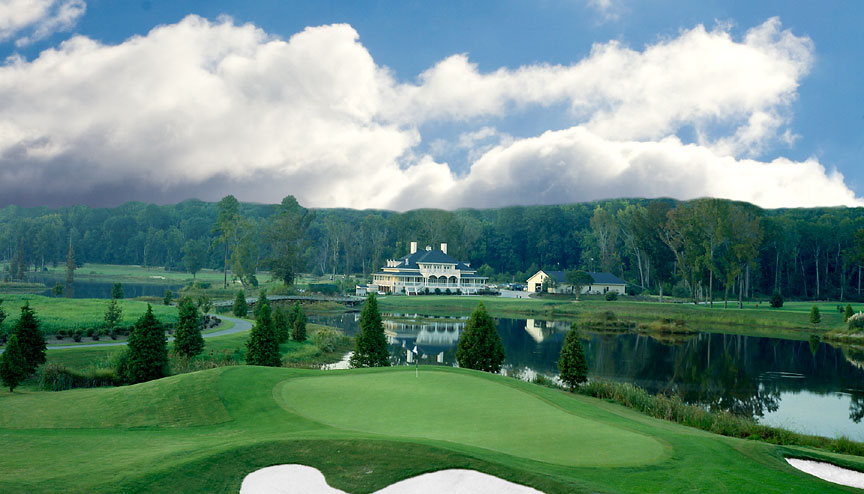 Clubhouse at golf course in Augusta Georgia