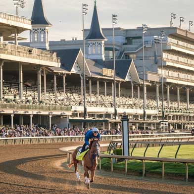 Horse racing at Churchill Downs - courtesy Visit Louisville