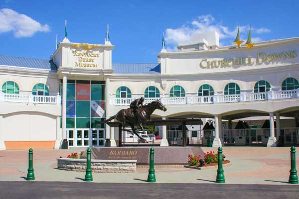 Exterior of Churchill Downs, site of the Kentucky Derby