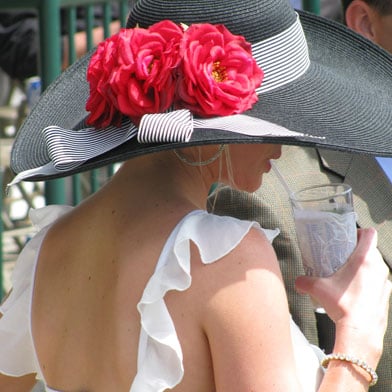 Elegant Kentucky Derby hat 