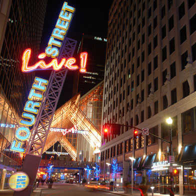 Fourth Street Live in downtown Louisville Kentucky