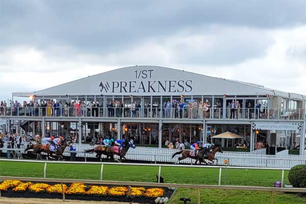 View of the infield at The Preakness 