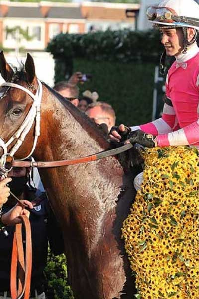 Black-eyed Susan's on the winning horse at The Preakness Stakes