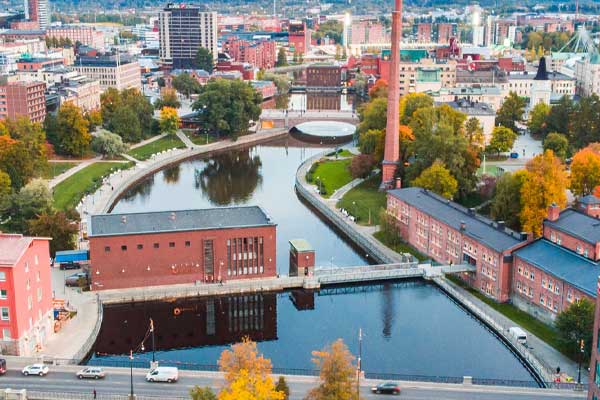 City view of Tampere Finland