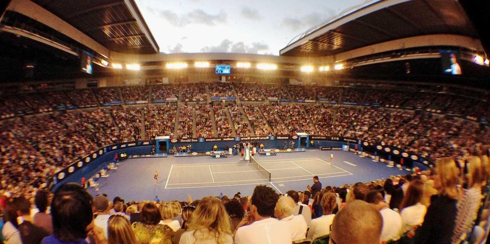 Inside Rod Laver Arena site of the Australian Open