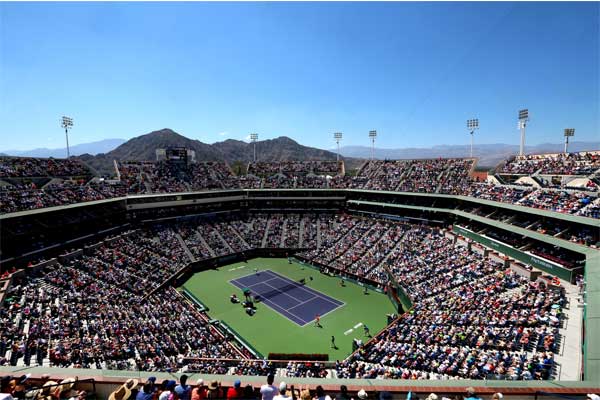 Main court view of the Indian Wells Tennis Center
