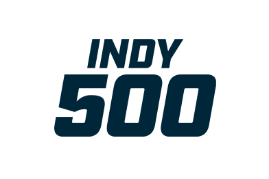 Indianapolis 500 logo with bold Indy 500 text