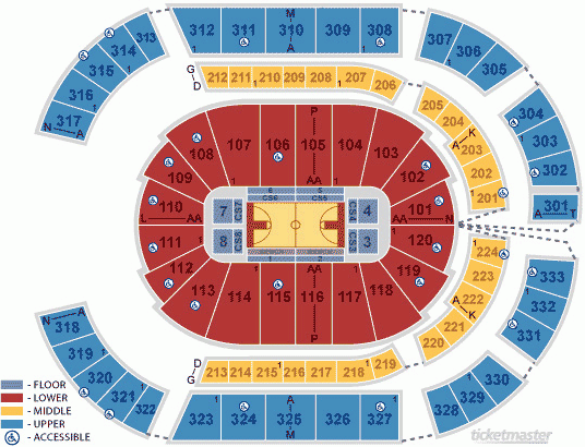 SEC Tournament Seating Chart