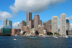 Boston Skyline home of 2022 US Open