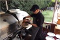 Food being served at the 1018 Masters Hospitality Club