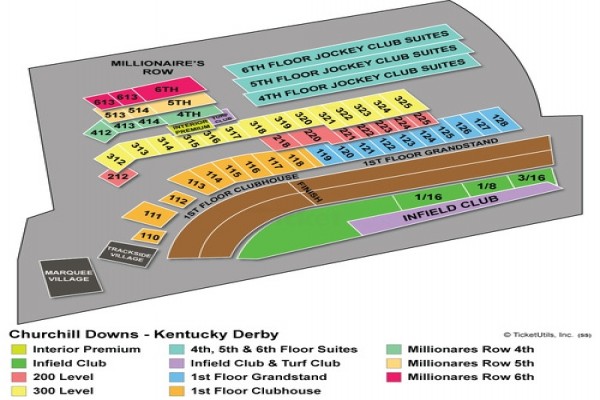 Kentucky Derby Seating Chart View