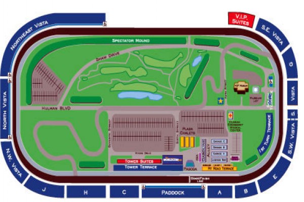 Indianapolis 500 Tower Terrace Seating Chart