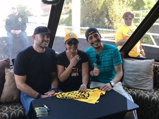 Steelers Fans At Pre-Game Party