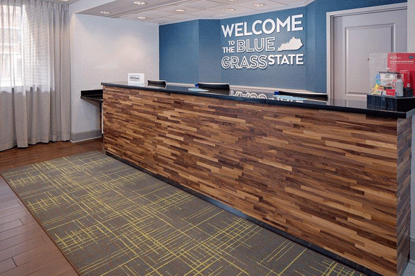 Front Desk Inside Hampton Inn