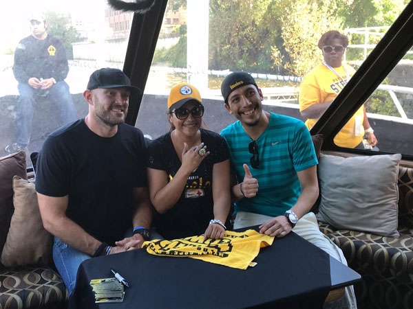 Steelers Fans At Pre-Game Party