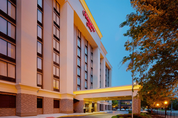 Exterior of Hampton Inn