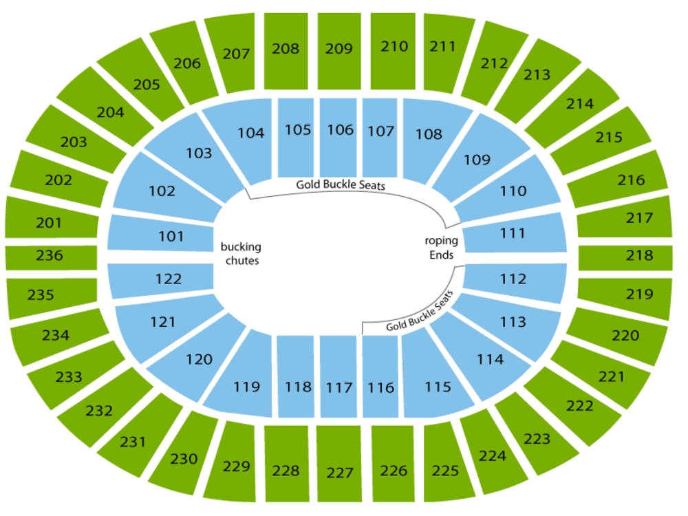National Finals Rodeo Seating Chart