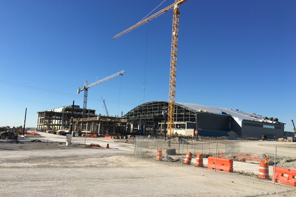 Construction at the site of The Star. The project is set to be completed by August 2016.