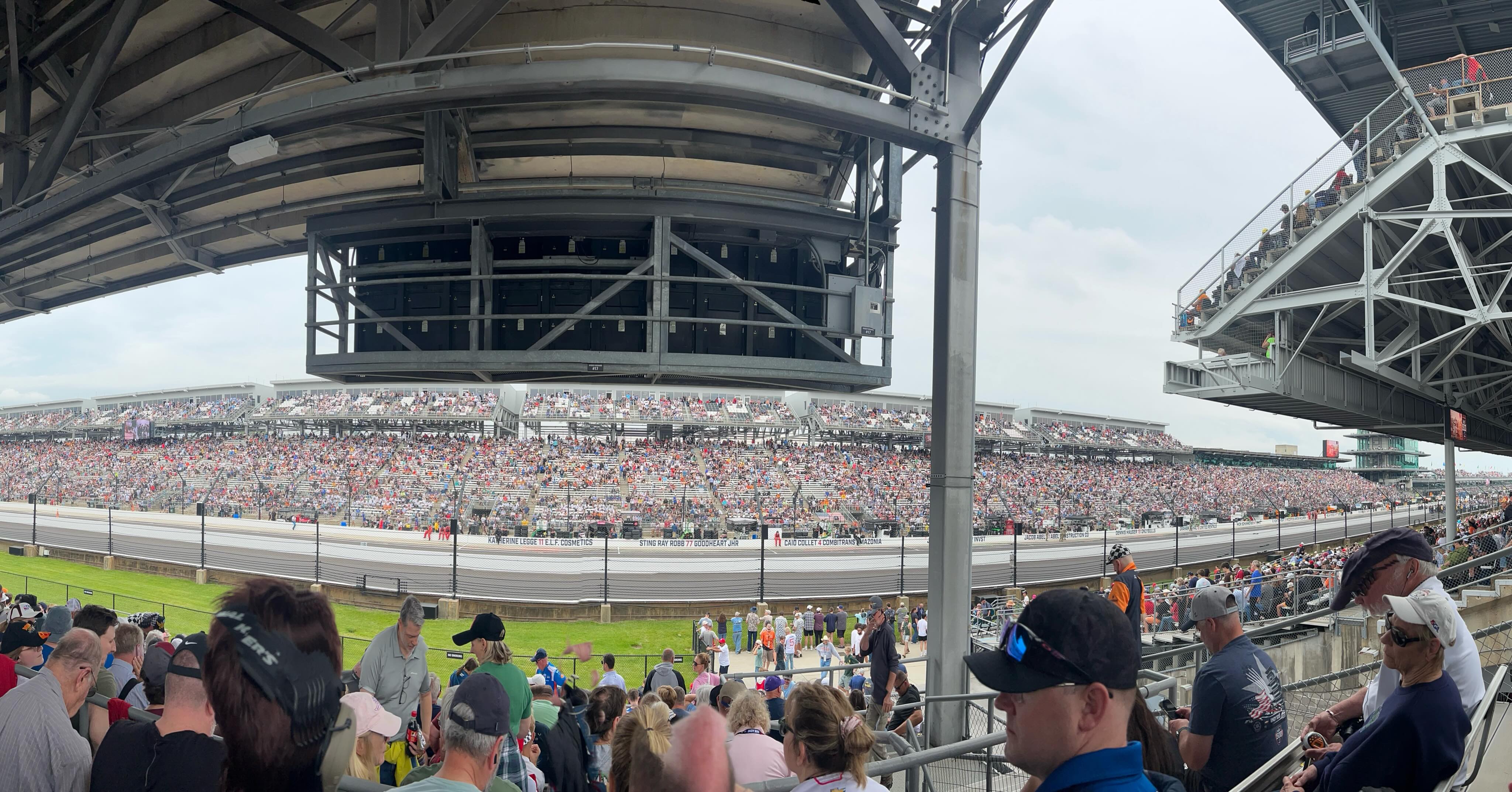 View from our seats at Indy Motor Speedway. #indy500