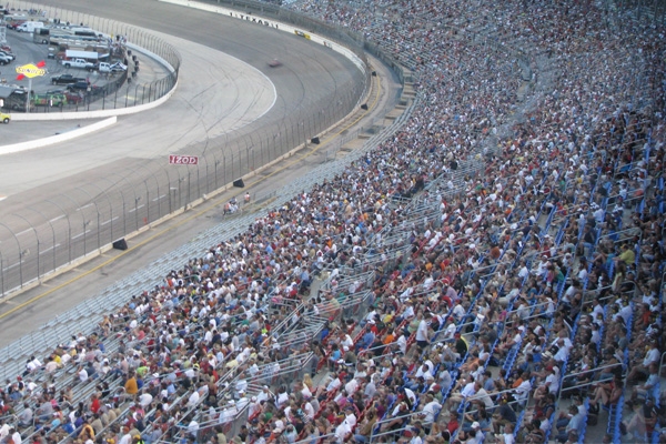 Texas Motor Speedway fall NASCAR view of track