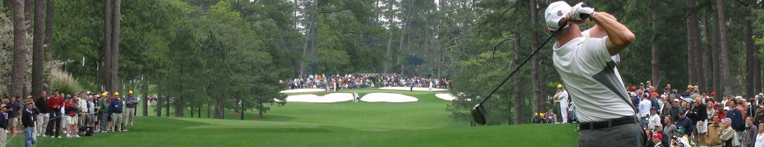 Fans taking part in a Sports Traveler Masters Golf Package at Augusta National Golf Course