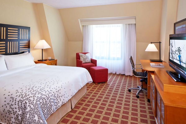Hotel room during the players championship