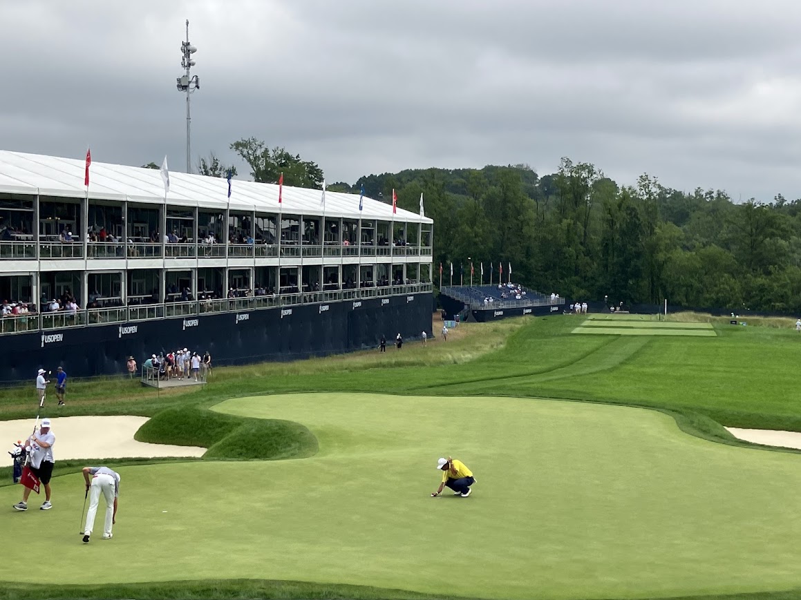 View of the hospitality at the US Open Golf Tournament