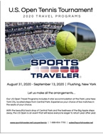 2020 Sports Traveler US Open Tennis Brochure