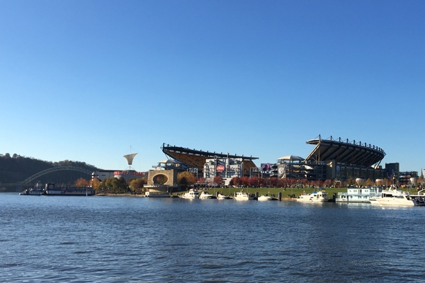 Pittsburgh Steelers pre game party on the Allegheny River