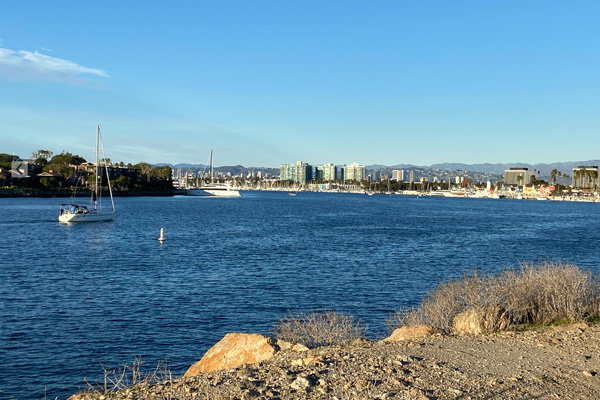 The harbor in Marina Del Rey California.