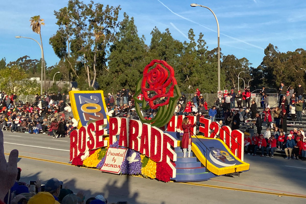 First Float of the 2020 Tournament of Roses Parade